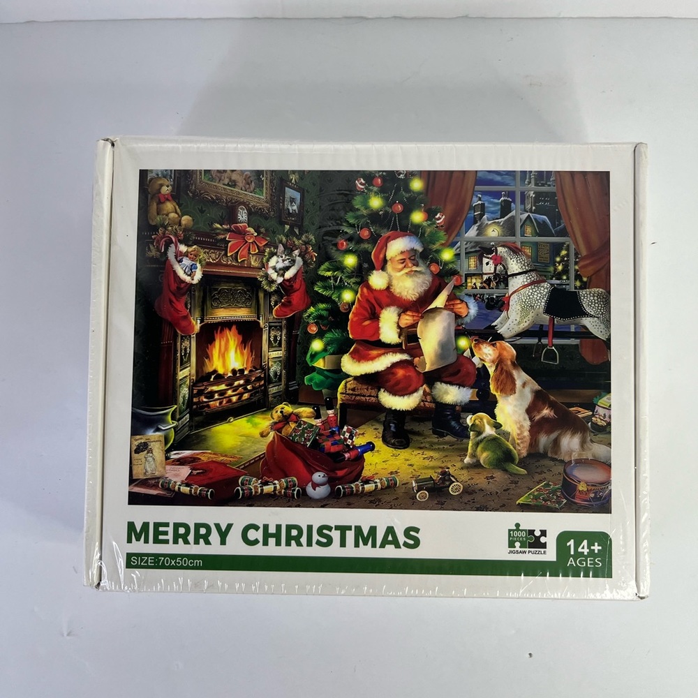 Merry Christmas Santa Claus Christmas Puzzle Christmas Night